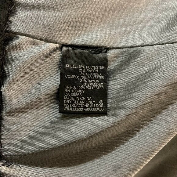 Tahari ASL Levine Womens Multicolor Color Block V Neck Sheath Dress - Picture 4 of 4